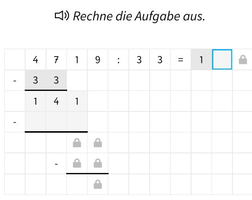 Rechne die Aufgabe aus.