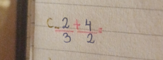  (.2)/3 + 4/2 =