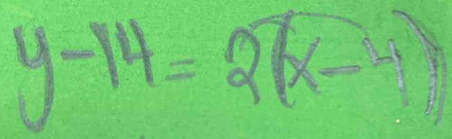 y-14=2(x-4)