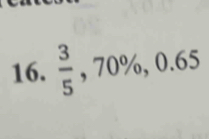  3/5 , 70% , 0.65