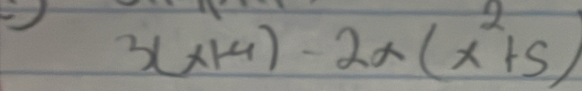 3(x+4)-2x(x^2+5)