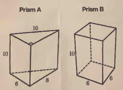 Prism A Prism B 
1