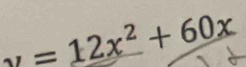 y=12x^2+60x