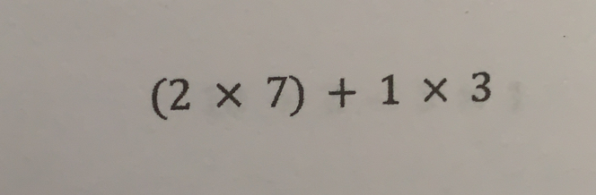 (2* 7)+1* 3