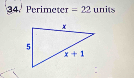 1 ) erimeter =22 units