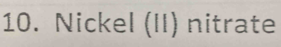 Nickel (II) nitrate