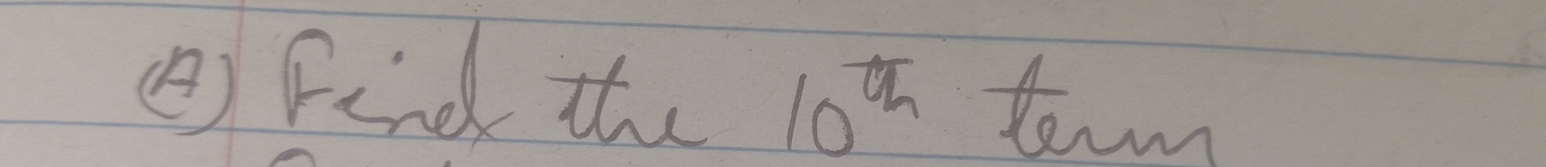 ② Find the 10^q term