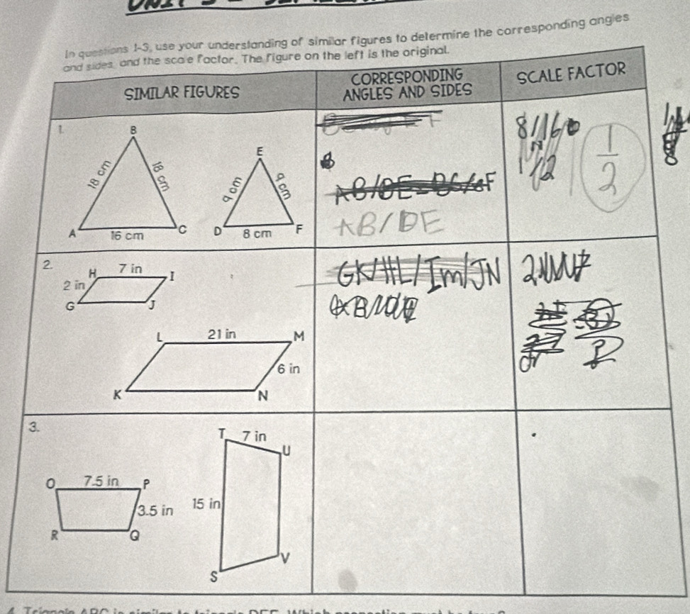 corresponding angles
3