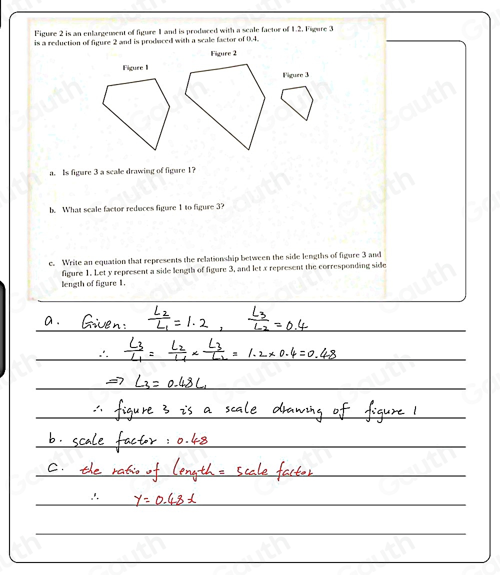 Solved: Figure 2 is an enlargement of figure 1 and is produced with a ...