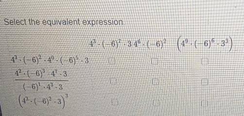 Select the equivalent expression