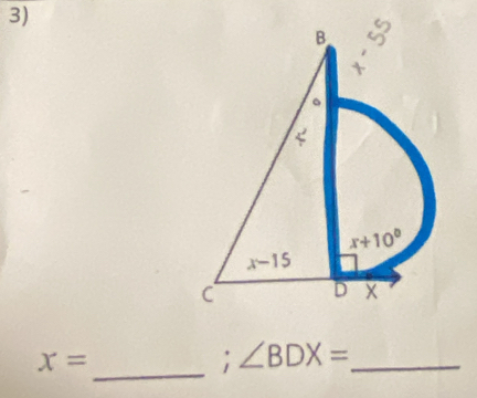 x=; ∠ BDX= _