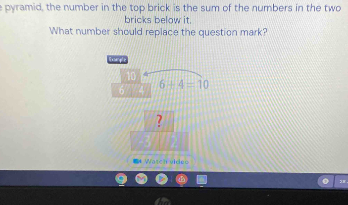 Solved: pyramid, the number in the top brick is the sum of the numbers ...