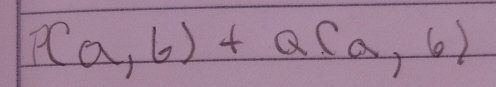 P(a,6)+Q(a,6)