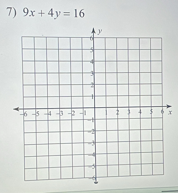 9x+4y=16
x