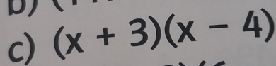 (x+3)(x-4)