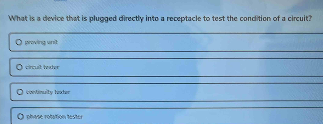 Solved: What is a device that is plugged directly into a receptacle to ...
