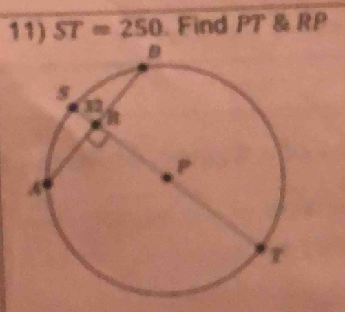 ST=250 Find PT & RP