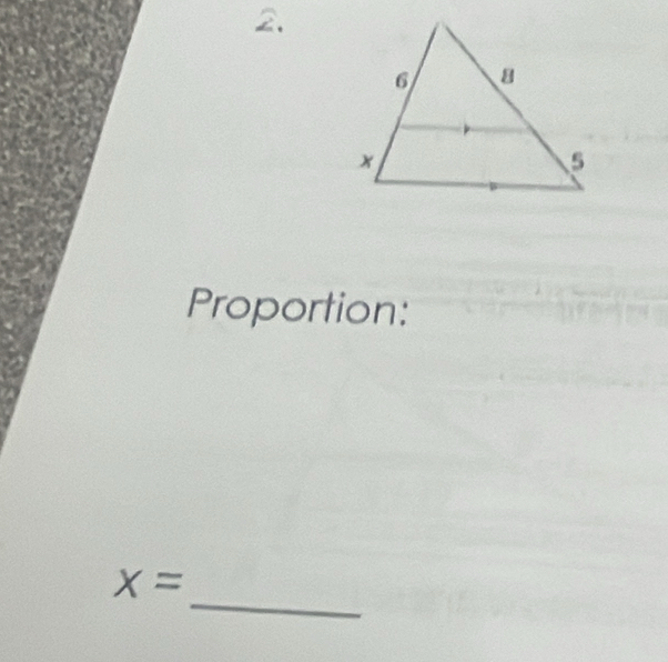 Proportion: 
_
x=