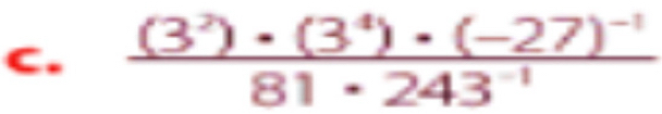 frac (3^2)· (3^4)· (-27)^-181· 243^(-1)