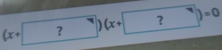 (x+□ ?)beginpmatrix x+□ ?=0