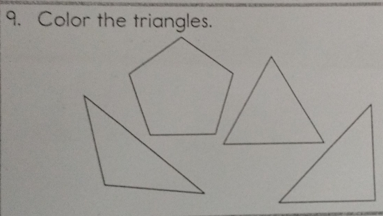 Color the triangles.