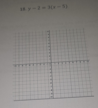 y-2=3(x-5)