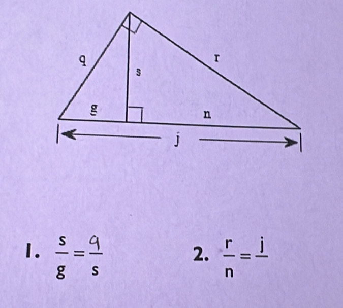  r/n =frac j
2.