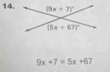 9x+7=5x+67