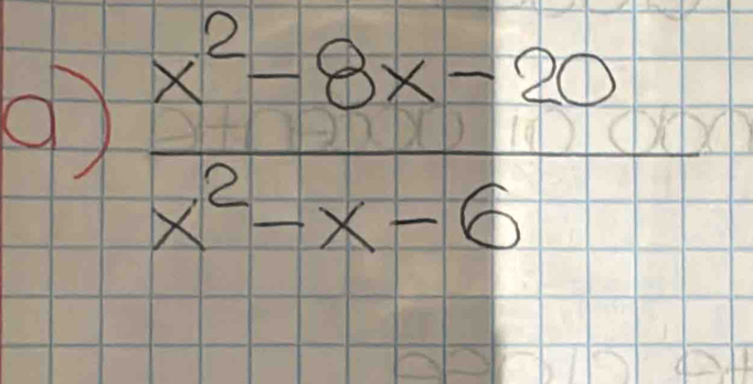  (x^2-8x-20)/x^2-x-6 