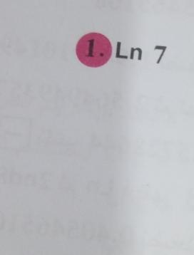 1. Ln 7