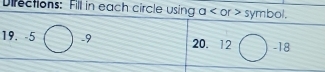 Directions: Fill in each circle usin 
1