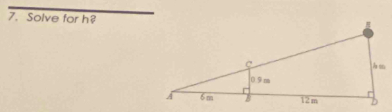 Solve for h?