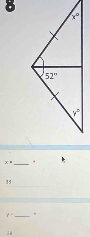 8
x= _ *
38
y= _ *
38