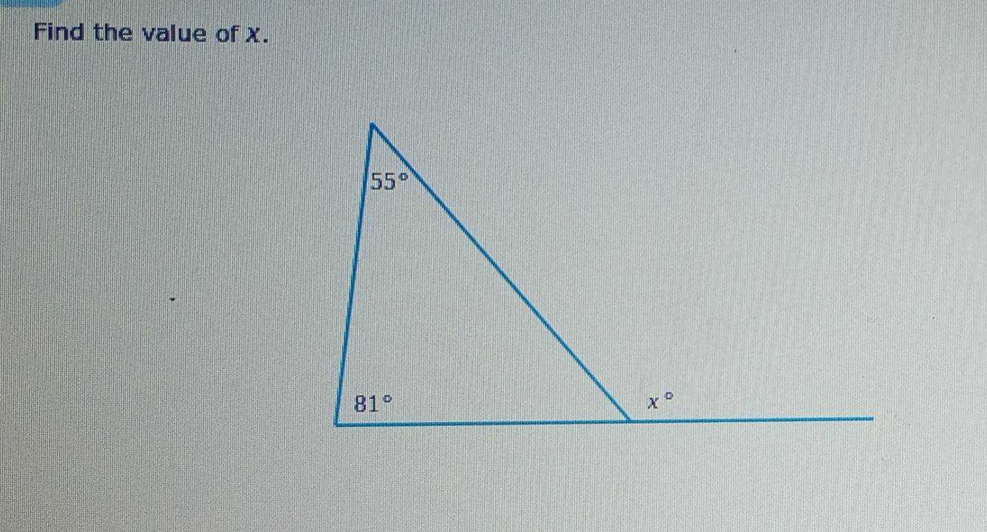 Find the value of χ.