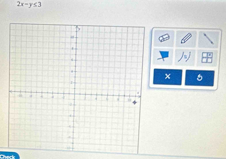 2x-y≤ 3
× 
Check