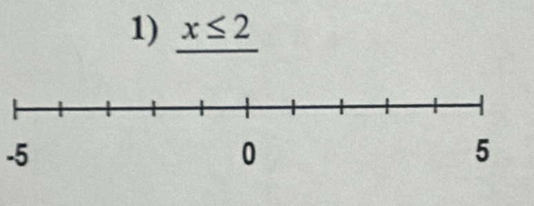 x≤ 2
-5