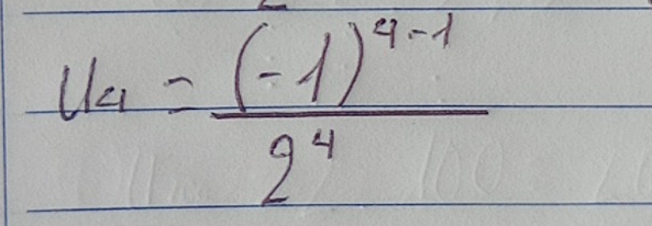 u_n=frac (-1)^4-12^4