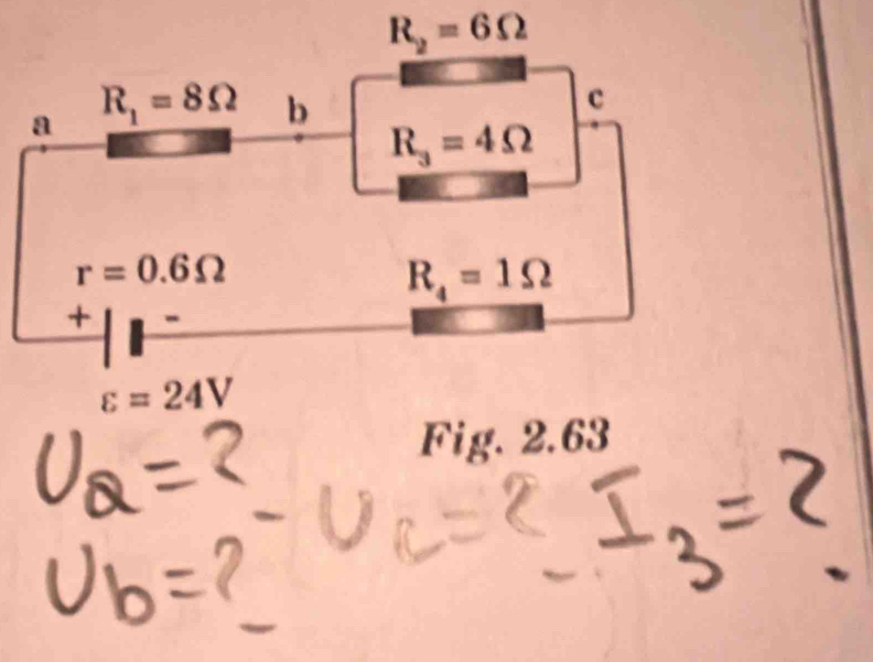 R_2=6Omega
varepsilon =24V
Fig. 2.63