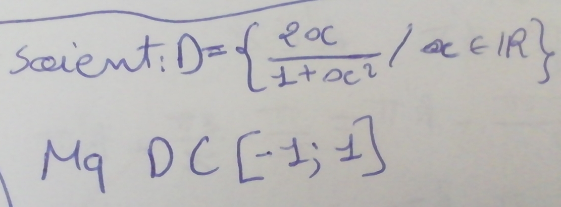 sccient: D=  20c/1+alpha^2 ,alpha ∈ IR
MgDC[-1;1]