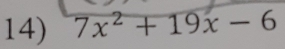 7x^2+19x-6