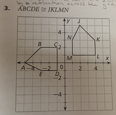 ABCDE≌ JKLMN