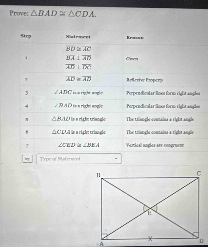 Prove: △ BAD≌ △ CDA.