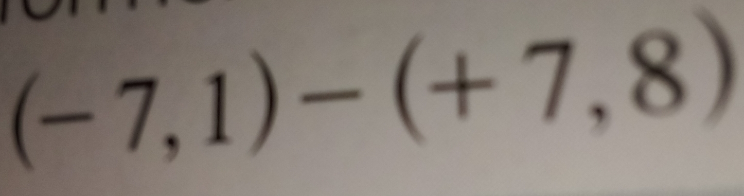 (-7,1)-(+7,8)