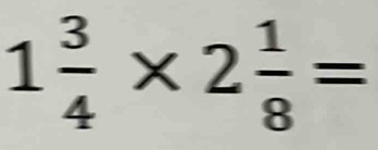 1 3/4 * 2 1/8 =