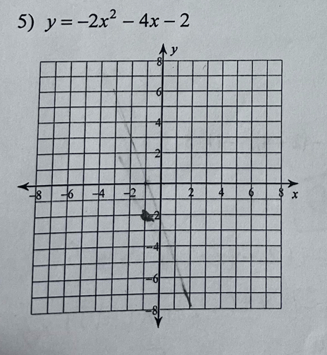 y=-2x^2-4x-2