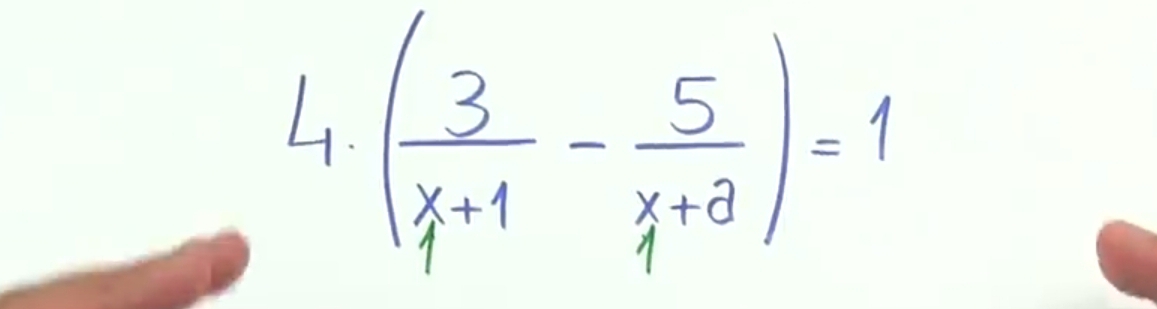 ( 3/x+1 - 5/x+3 )=1