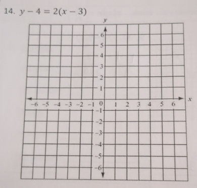 y-4=2(x-3)
x