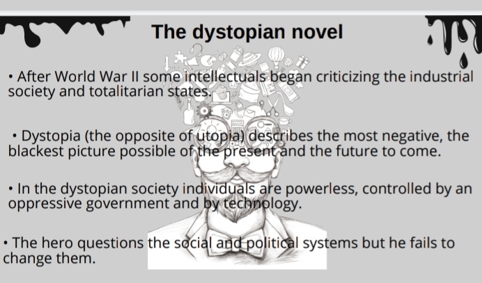Risolto:The dystopian novel 10 After World War II some intellectuals ...