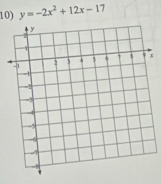 y=-2x^2+12x-17