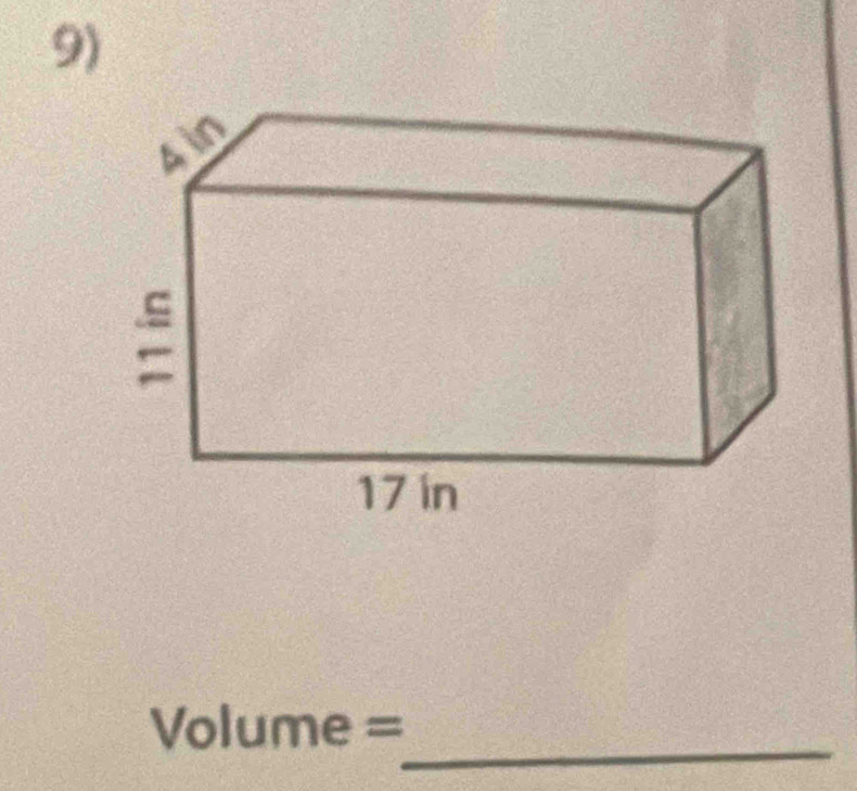 Volume =